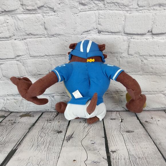 TAZ TAZMANIAN DEVIL LOONEY TUNES 11" Football Plush Stuffed Animal Doll Nanco - Picture 5 of 7